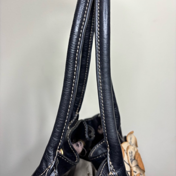 Y2K Vintage Juicy Couture Womens Velvet Brown Floral Hand Bag - Picture 6 of 9